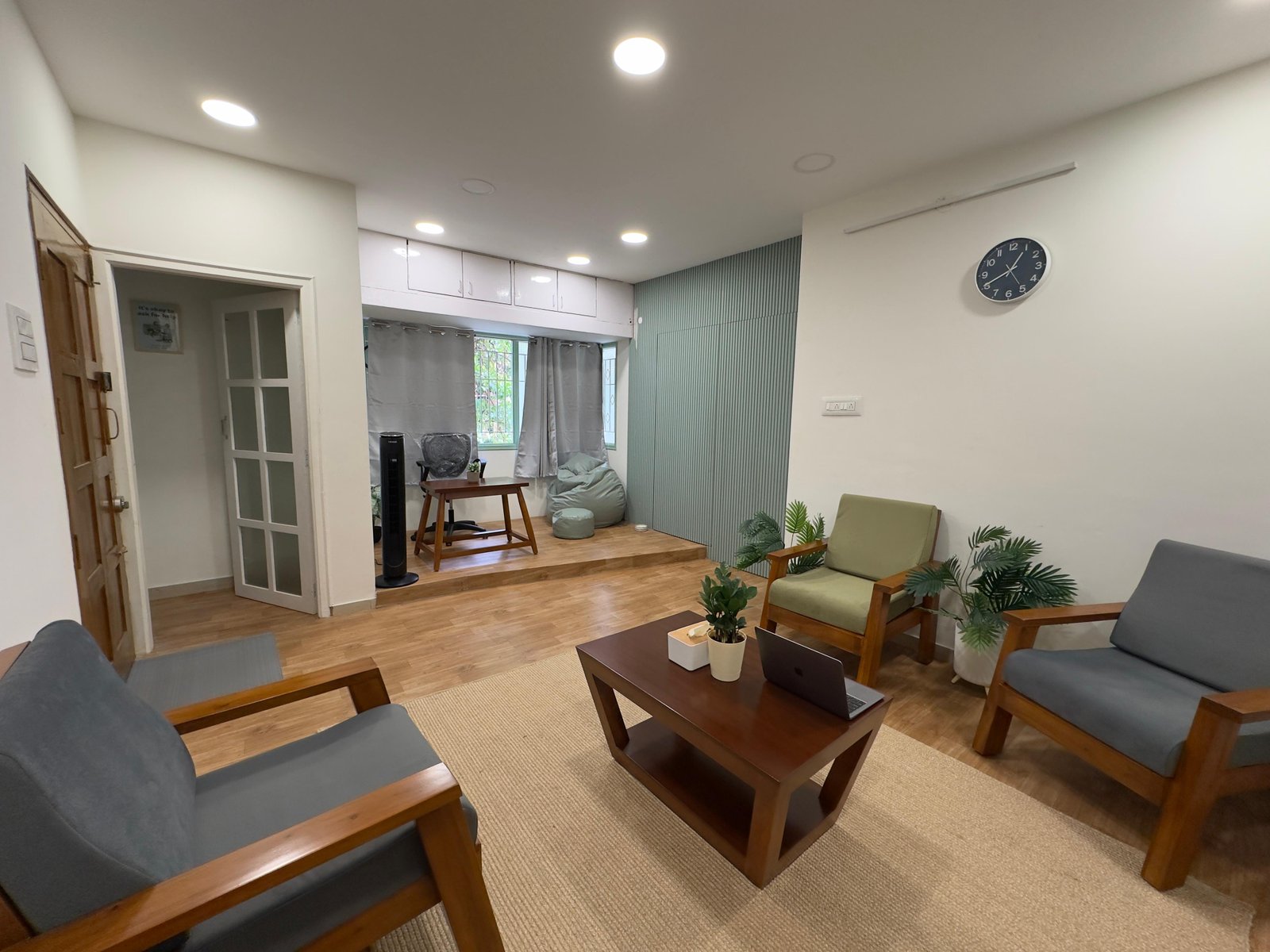The main lounge at Talene Wellness Studio